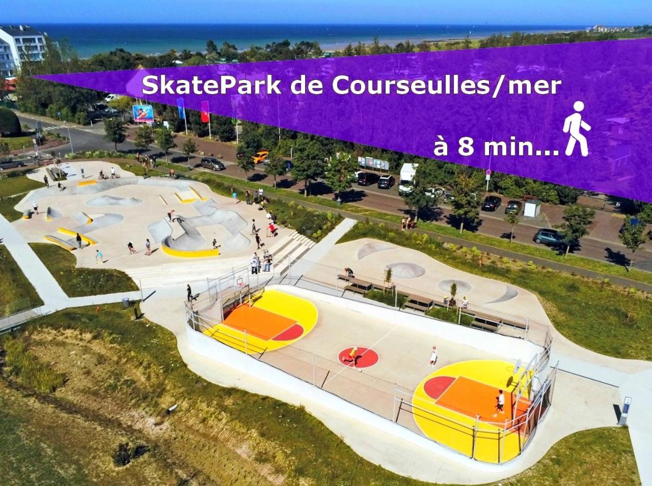 Studio Proche Plage - Parking Gratuit Et Prive - Terrasse Et Petit Jardin Cloture Courseulles-sur-Mer Exterior photo
